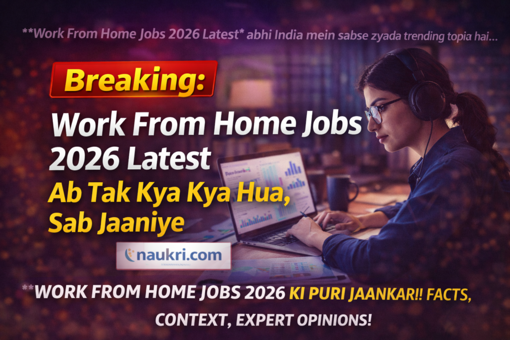 Work From Home Jobs 2026 Latest